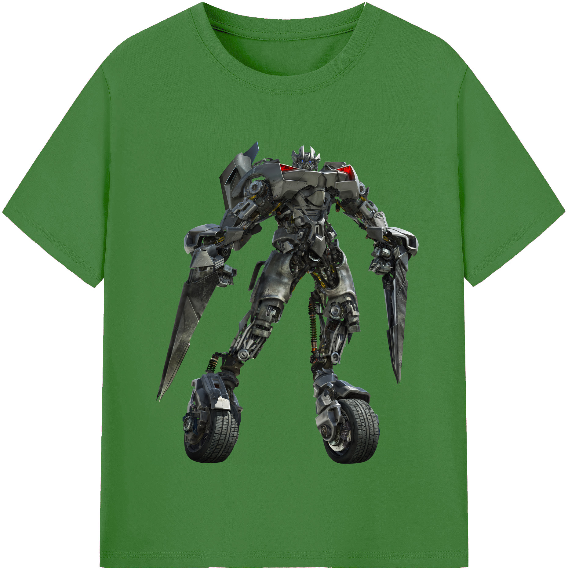 （画像用） Transformers トランスフォーマー レディースカジュアルプリントTシャツ（綿100％）